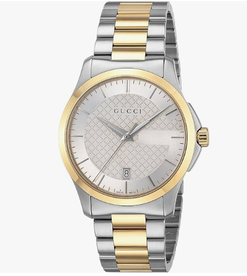 Gucci G-Timeless silver parallel import male watch YA126450 with stainless steel case and classic round dial