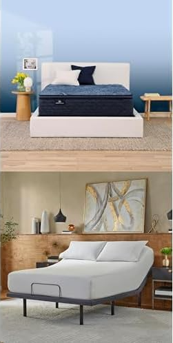 Serta Ultimate adjustable bed mattress full side profile showing premium construction layers