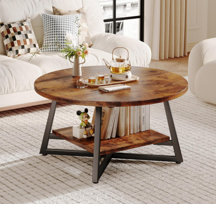 Modern round coffee table