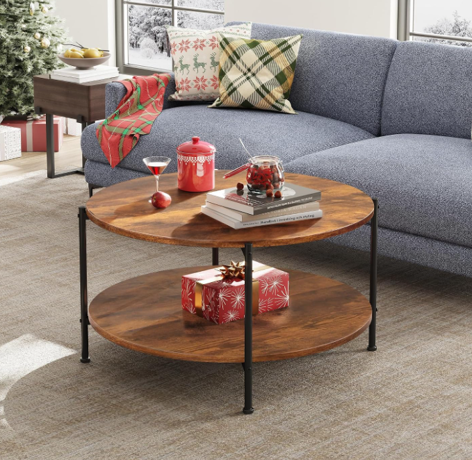circle round coffee table 